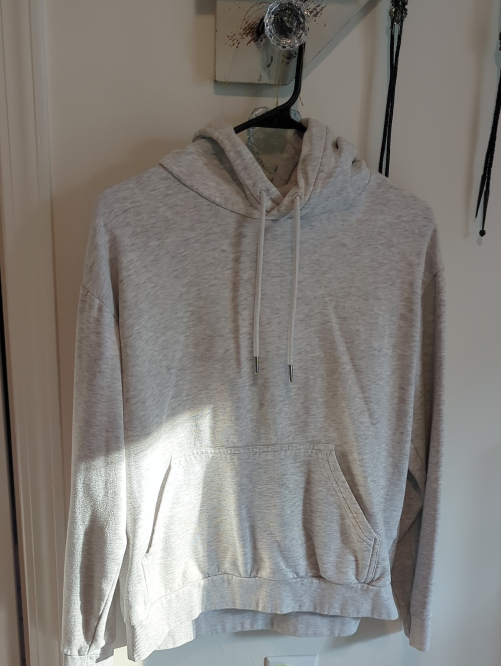 H&M Light Heather Gray Women's Pullover Hoodie
